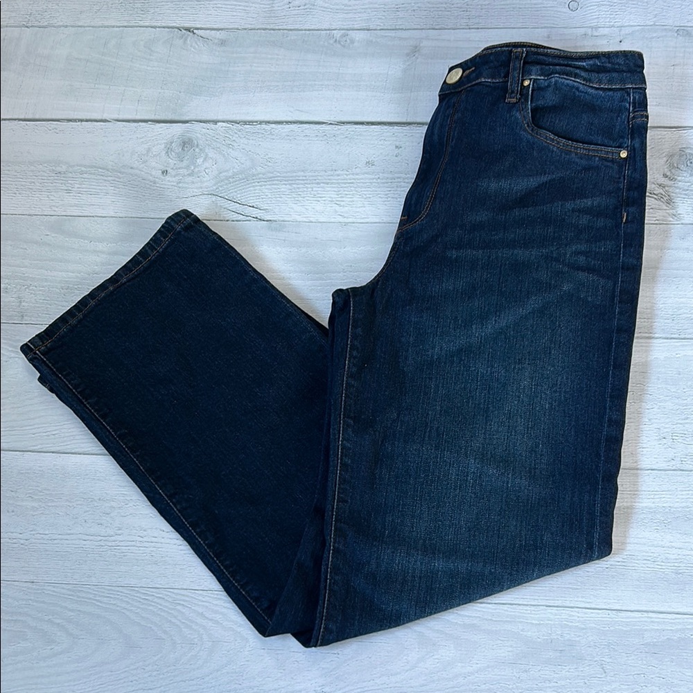 Kut From the‎ Kloth Sienna Wide Leg Jeans Size 6 Dark Base Wash
